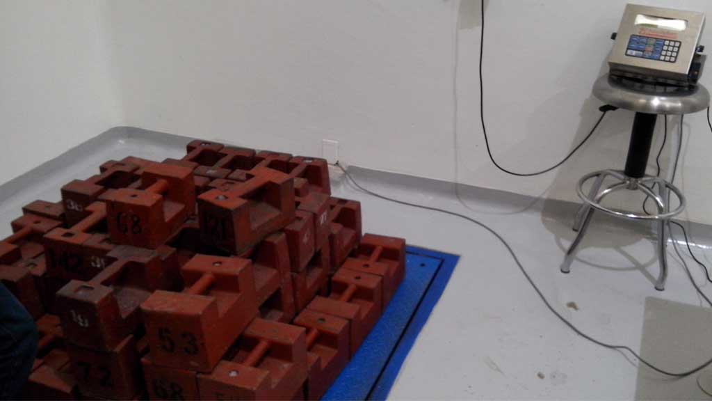 Calibración de básculas de piso