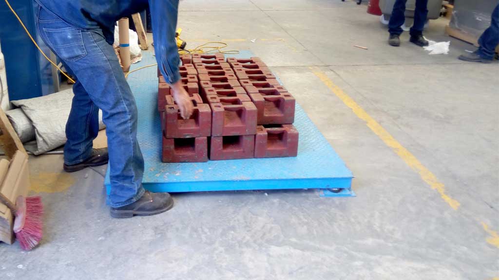 Calibración de bascula para almacen