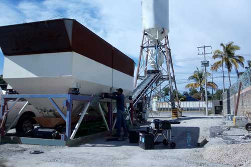 Instalación de una planta de concreto