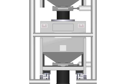 Tolva con báscula en sistemas de pesaje de flujo continuo